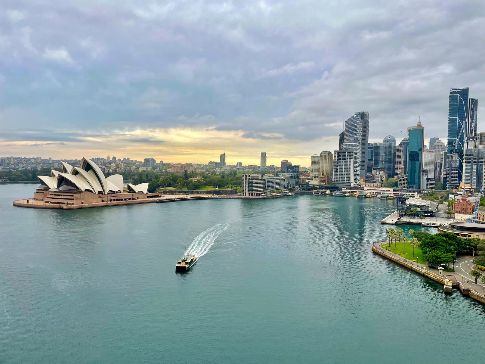 Views of Sydney from the Sydney Harbour Bridge